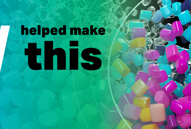 I helped make this campaign banner with rainbow color background