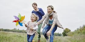 Happy familiy with kid