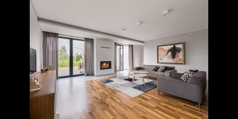 Foto eines modern eingerichteten Wohnzimmers