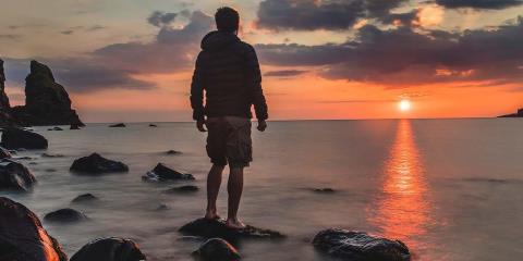 Sunset at the sea