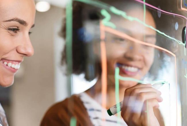 Women developing ideas