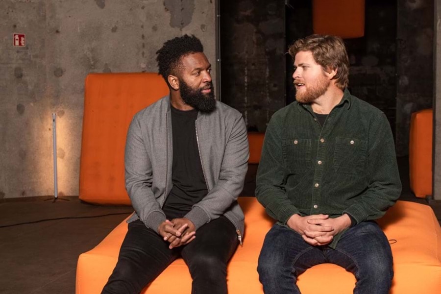 Barathunde Thurston in conversation with Gator Halpern, Young Champions of the Earth winner 2018.